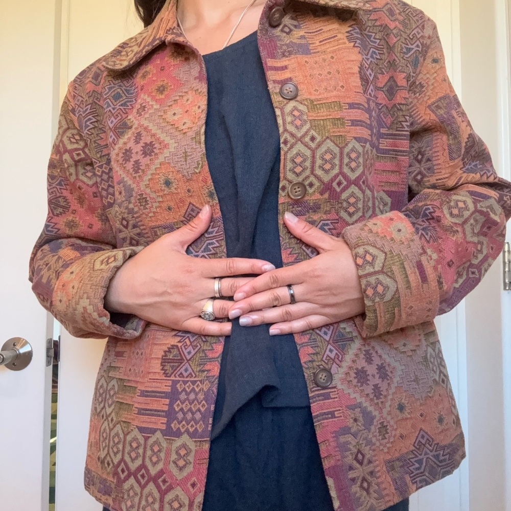 Coldwater Creek Vintage Patterned Women's Jacket
